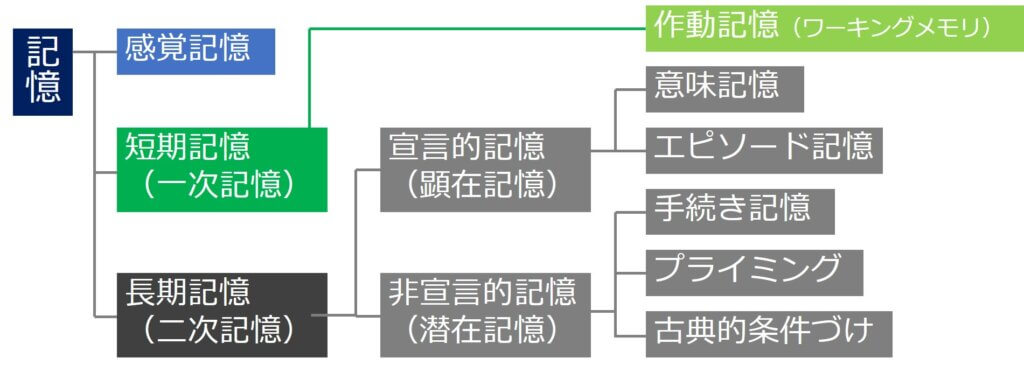 記憶 意味記憶 エピソード記憶 手続き的記憶 公認心理師国試 2カ月で合格できる覚え方